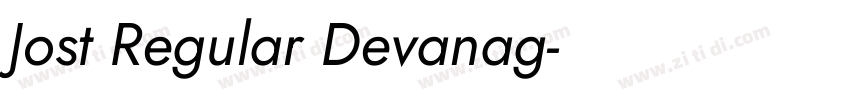 Jost Regular Devanag字体转换